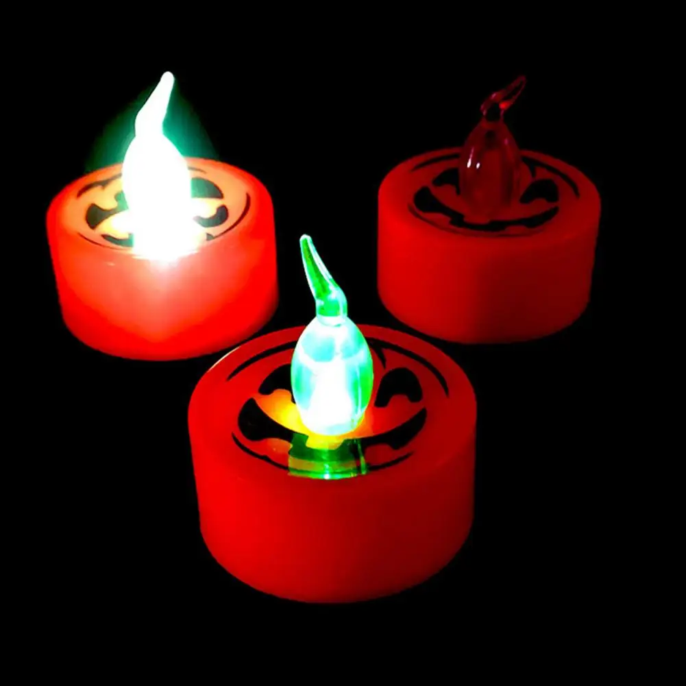 

Flameless LED Electronic Candle Battery Powered LED Lighting Flickering Flame Tea Light for Halloween Christmas Home Decor