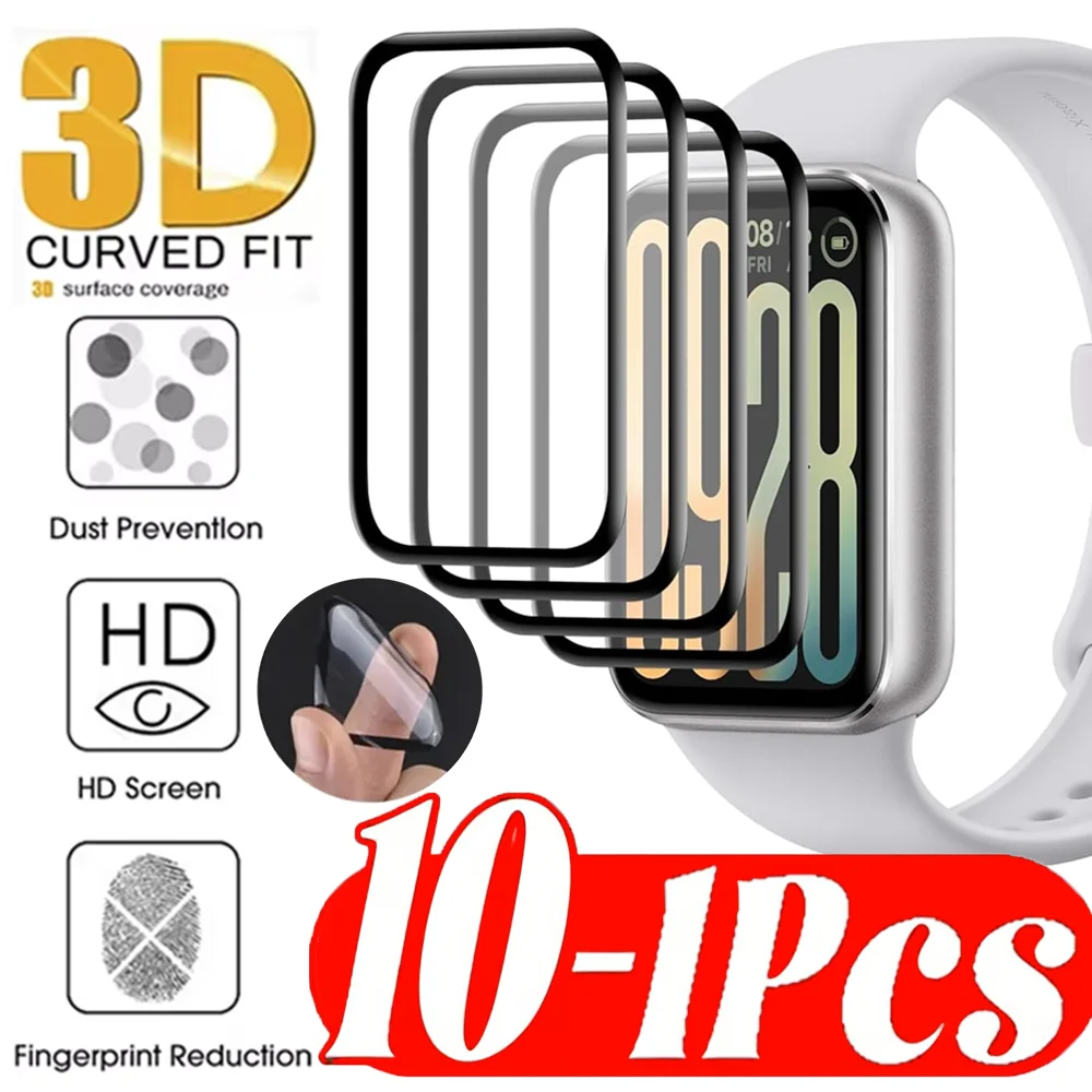 

10-1 шт. Защитная пленка HD для экрана Xiaomi Band 10 9 Pro 8 Active, полное покрытие, мягкая защитная пленка из ПММА для MiBand 10 9 Pro, не стекло