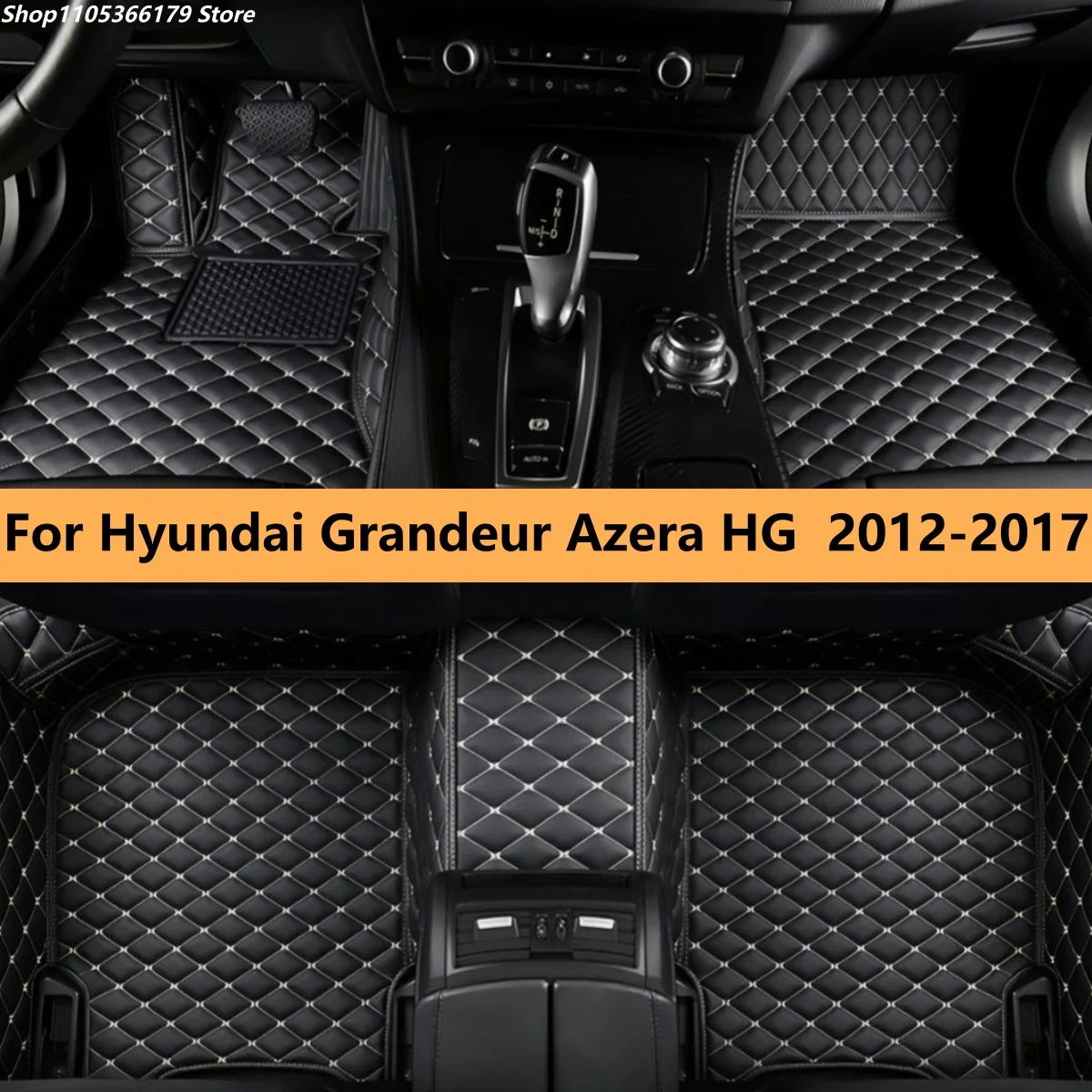 

Автомобильные коврики для Hyundai Grandeur Azera HG 2012-2017, кожаные, полный комплект, коврики для ног, автомобильные коврики-подушки.