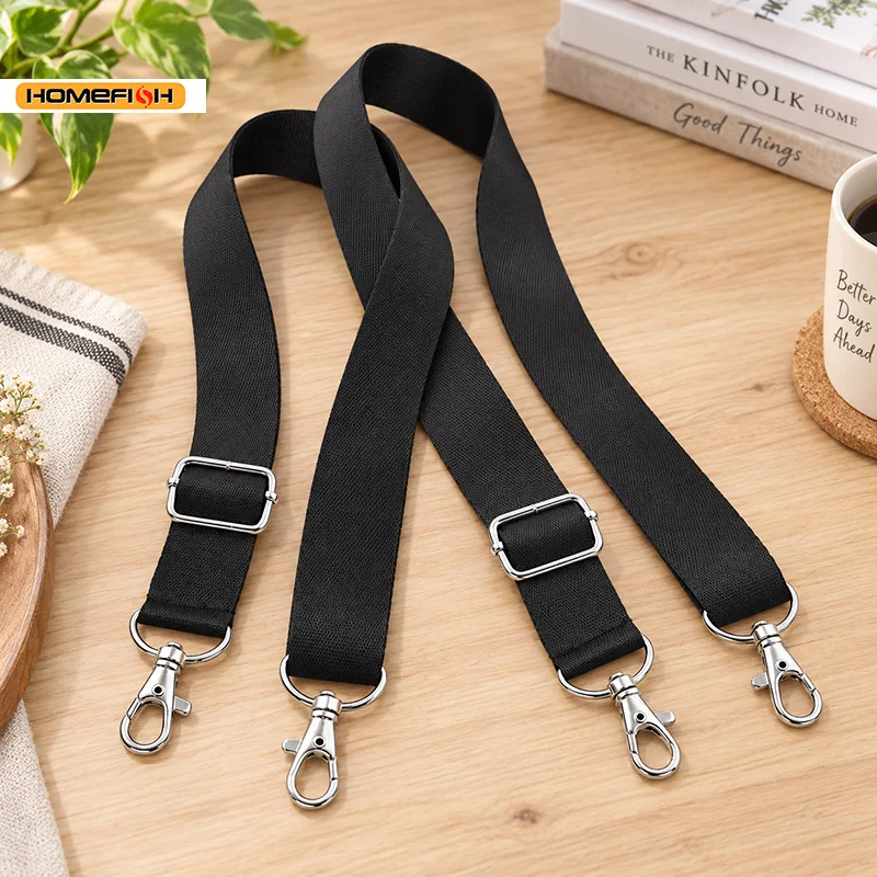 HOMEFISH 80-120CM Verstellbarer Taschen-Schultergurt Ersatz für Aktentasche Umhängetasche Schwarzes Taschenzubehör für Männer und Frauen – Detail 4