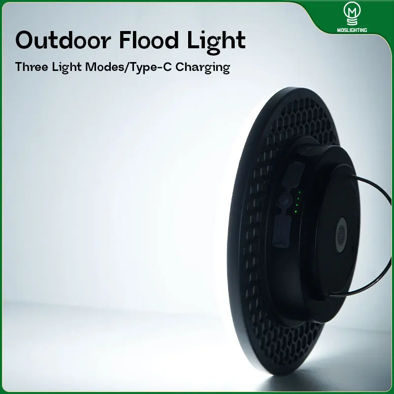 

MOSLIGHTING Мощный светодиодный светильник для кемпинга, USB перезаряжаемый уличный светильник для палатки, портативный фонарь, аварийное освещение для барбекю, пешего туризма