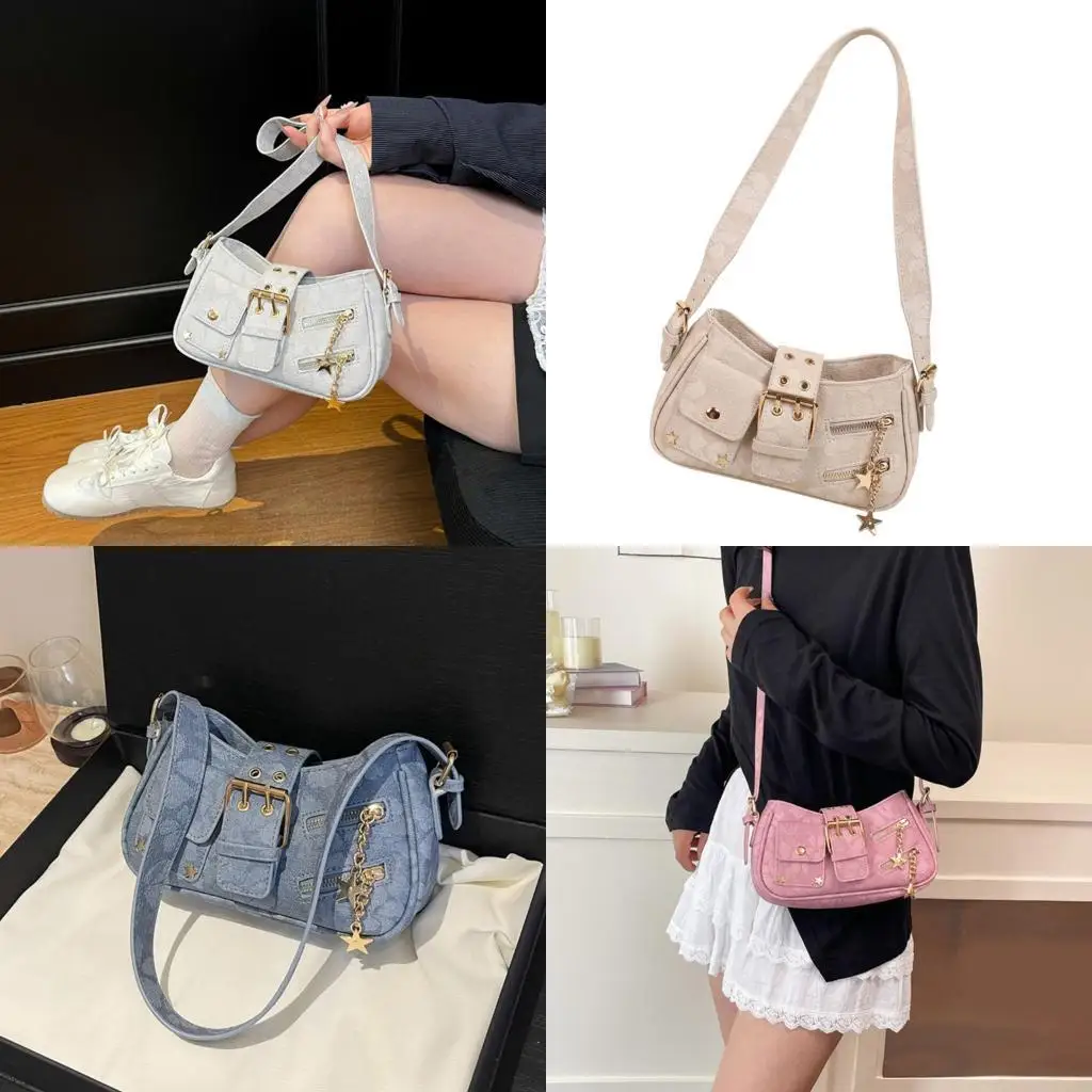 

X90D Fashionable Shoulder Bag For Women Multi Compartment Practical Accessory