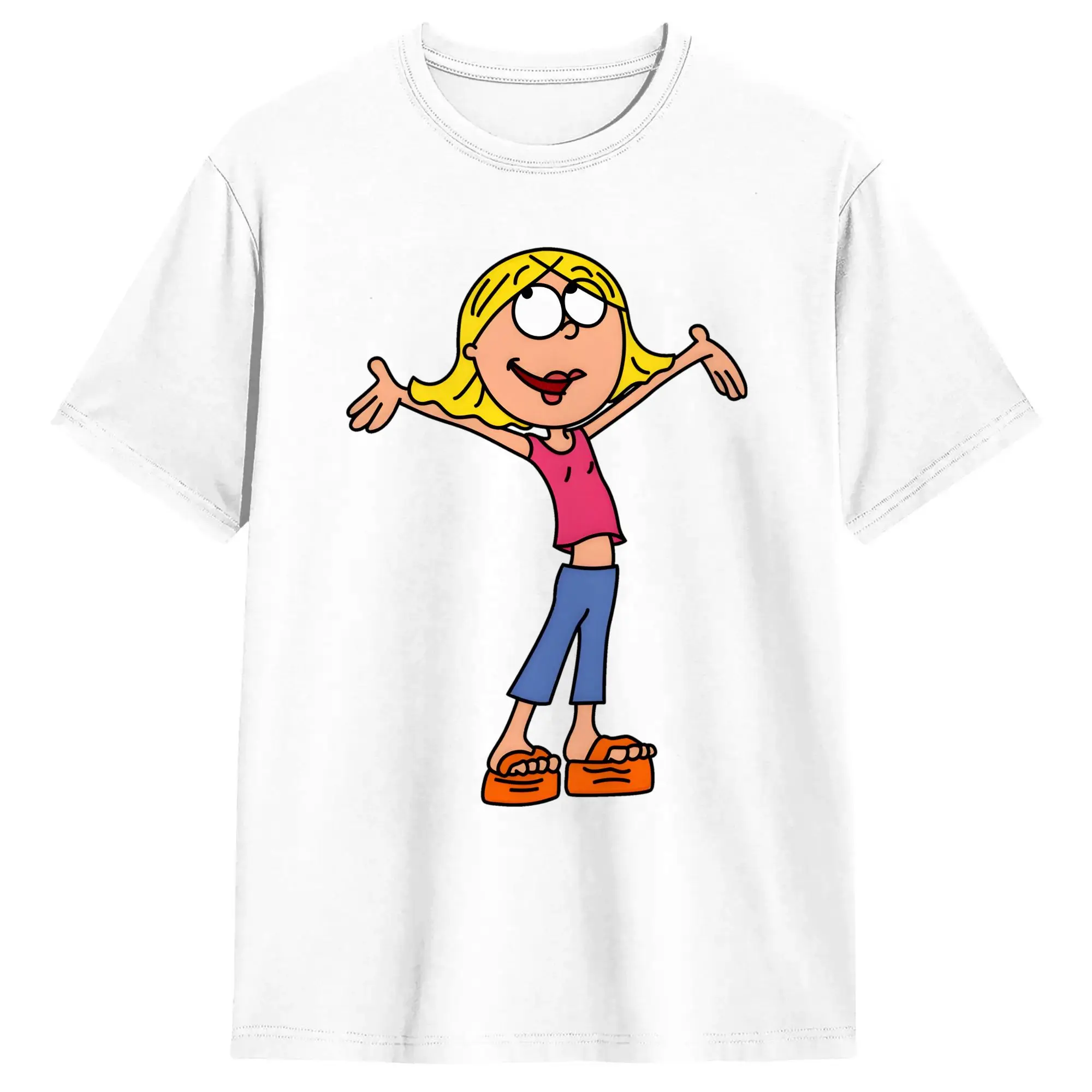 Lizzies McGuires T Shirt Summer Lizzie  Pure Cotton T Shirts For Men Fashion Loose Tshirt Short-Sleeve Streetwear Clothes