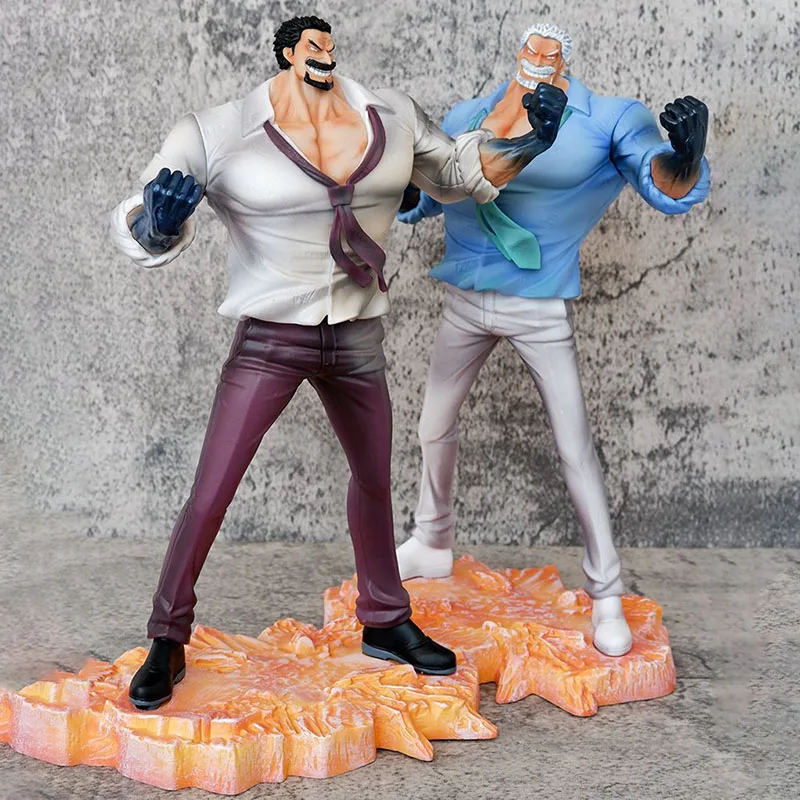 29.5cm Monkey D Kapu Model One Piece Action Figure Manga Figurine Anime One Pieces Garp Figuras GK Statue Ornaments Toys Gift