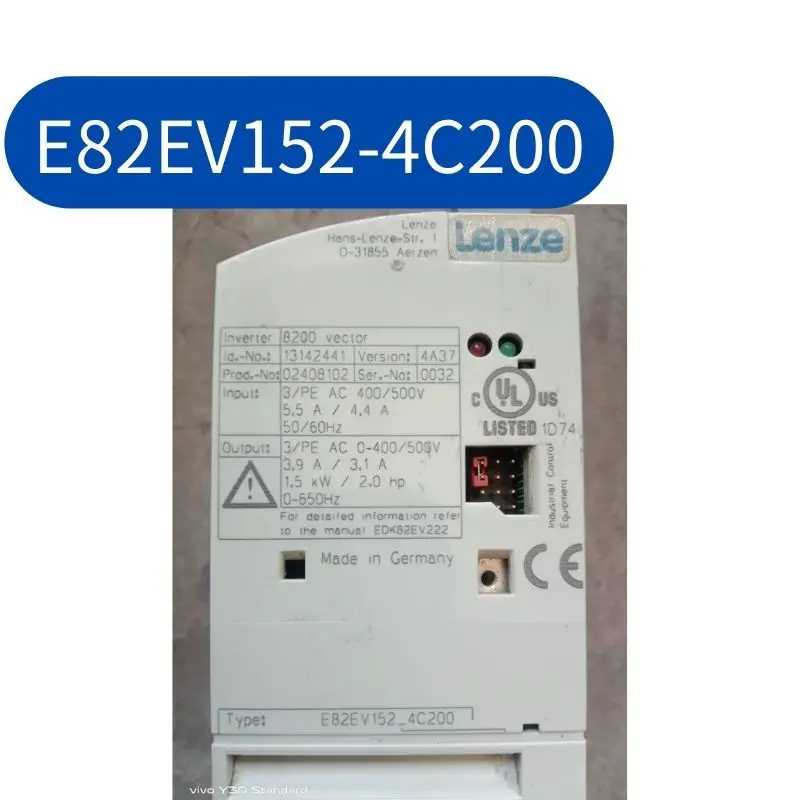 second-hand E82EV152-4C200 inverter 1.5KW  tested ok Fast Shipping