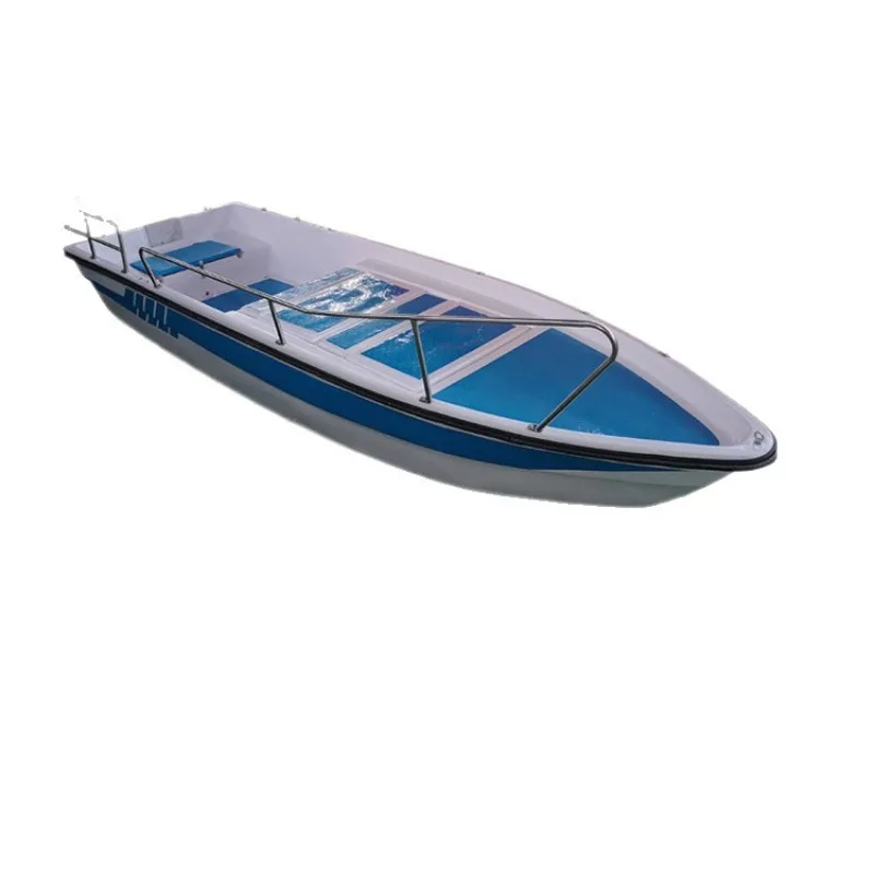 Fiberglass self-drainage live water warehouse fishing boat, fishing boat c