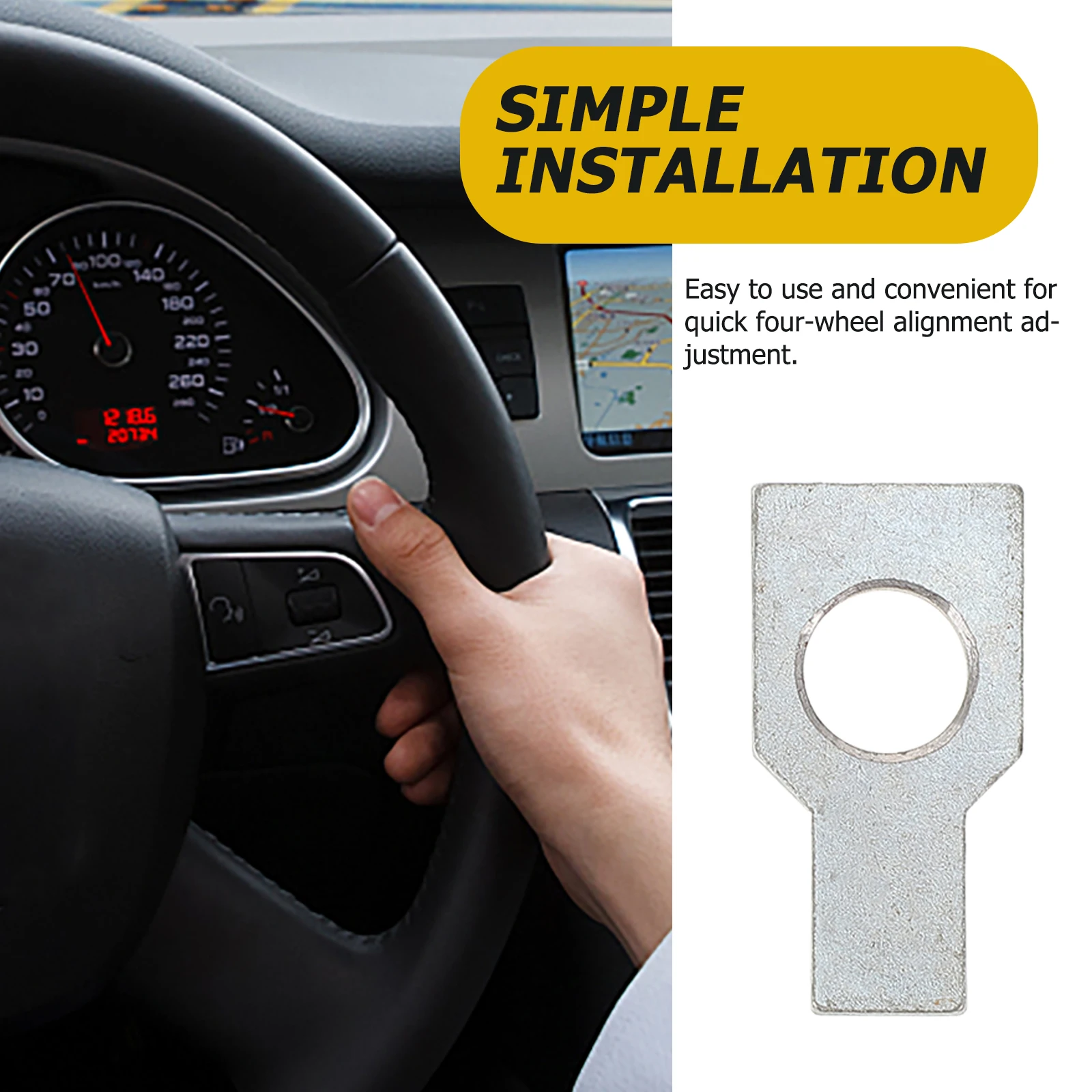 

2pcs Steering Alignment Clamp Gasket Caster Gauge Tool Pad Car Wheel Positioner Four Wheel Alignment Accessories