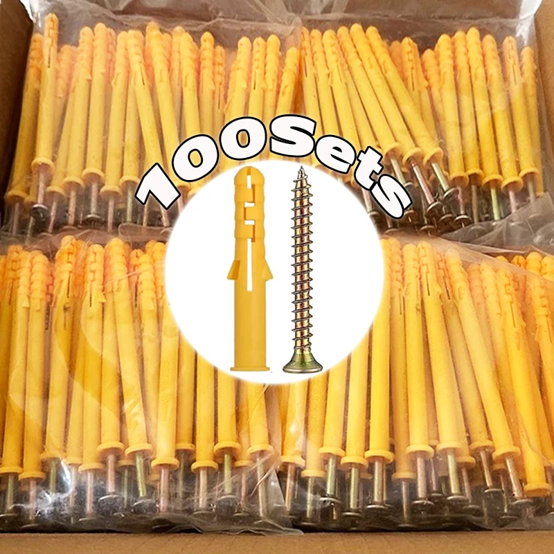 

Комплект саморезов Металлический расширительный винт Крестообразные наконечники Настенные анкеры Клавочный кирпич Крепежный винт для гипсокартона Болты Крепеж для оборудования