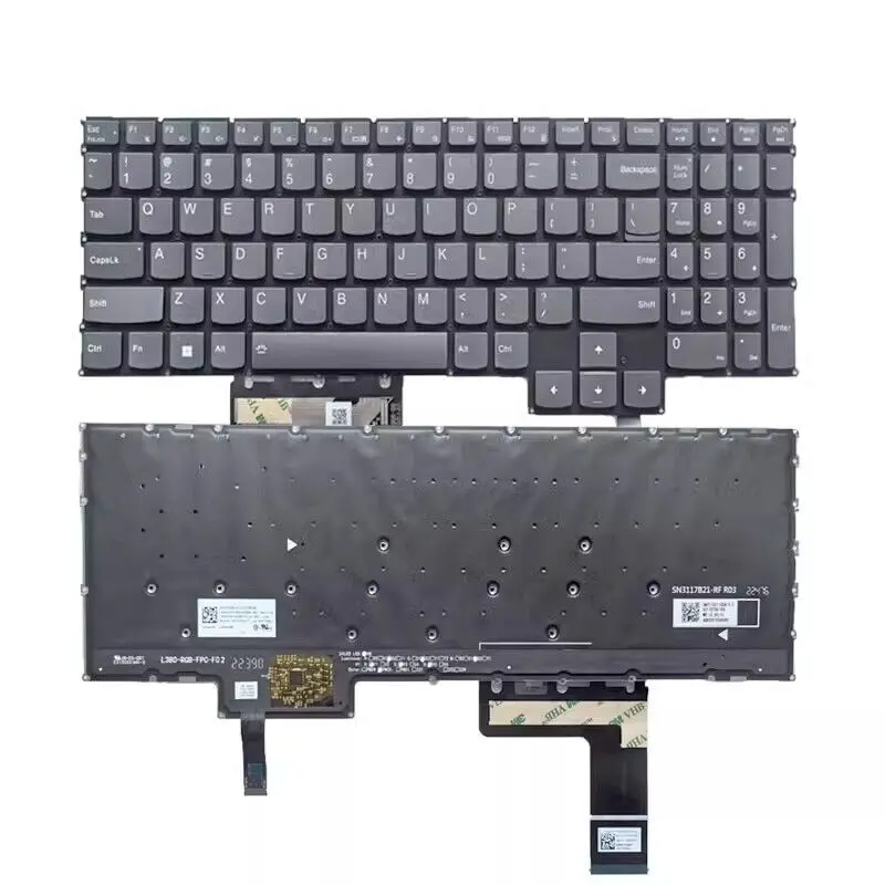 Imagem -02 - Teclado Portátil com Retroiluminação Branca para Lenovo Eua Loq 15aph8 15irh8 Loq 16aph8 16irh8 Novo