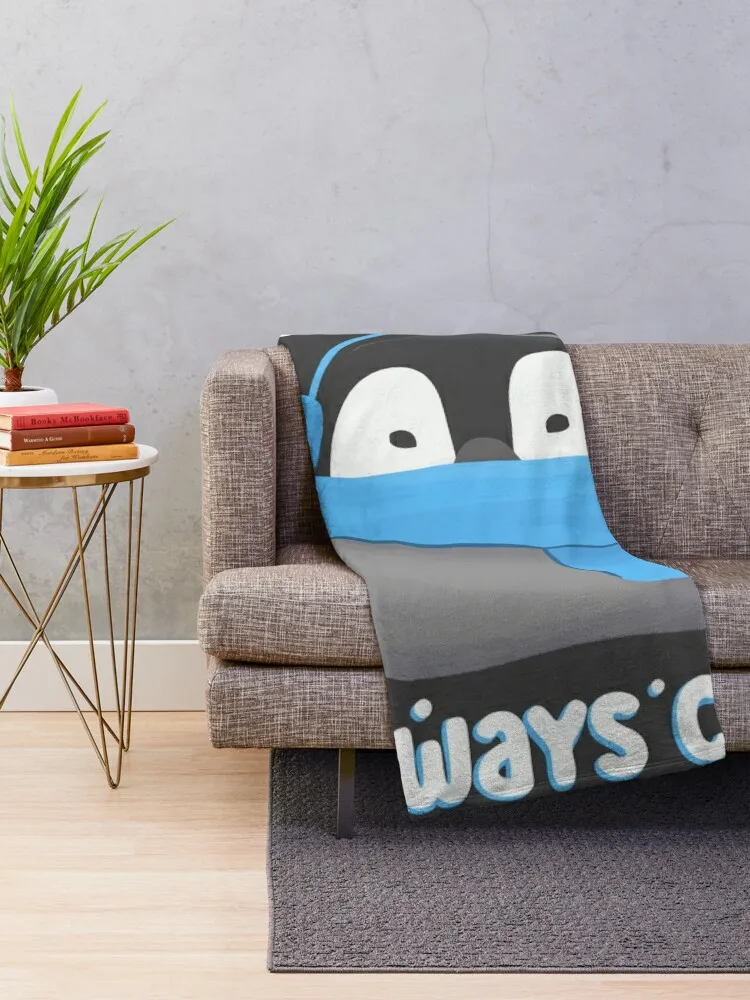 Always Cold - Cute Freezing Baby Penguin Throw Blanket Comforter Shaggy wednesday Blankets