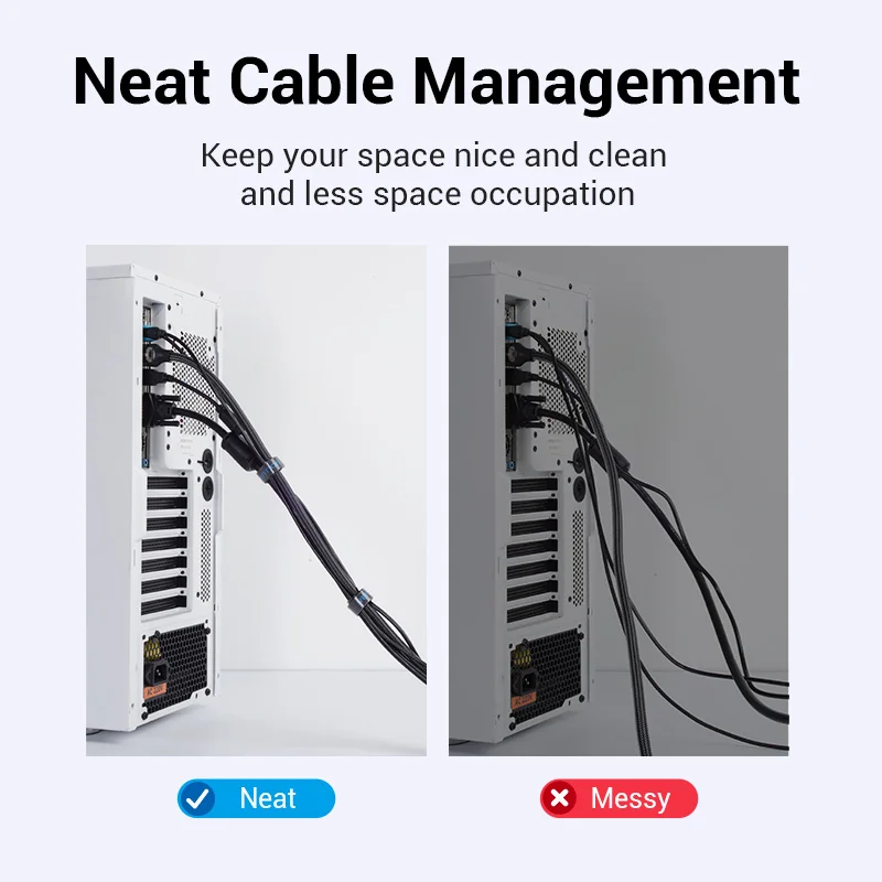 Vention 1-5m منظم سلك اللفاف العلاقات سماعة الماوس إدارة الحبل شاحن USB كابل حامي آيفون سامسونج Xiaomi