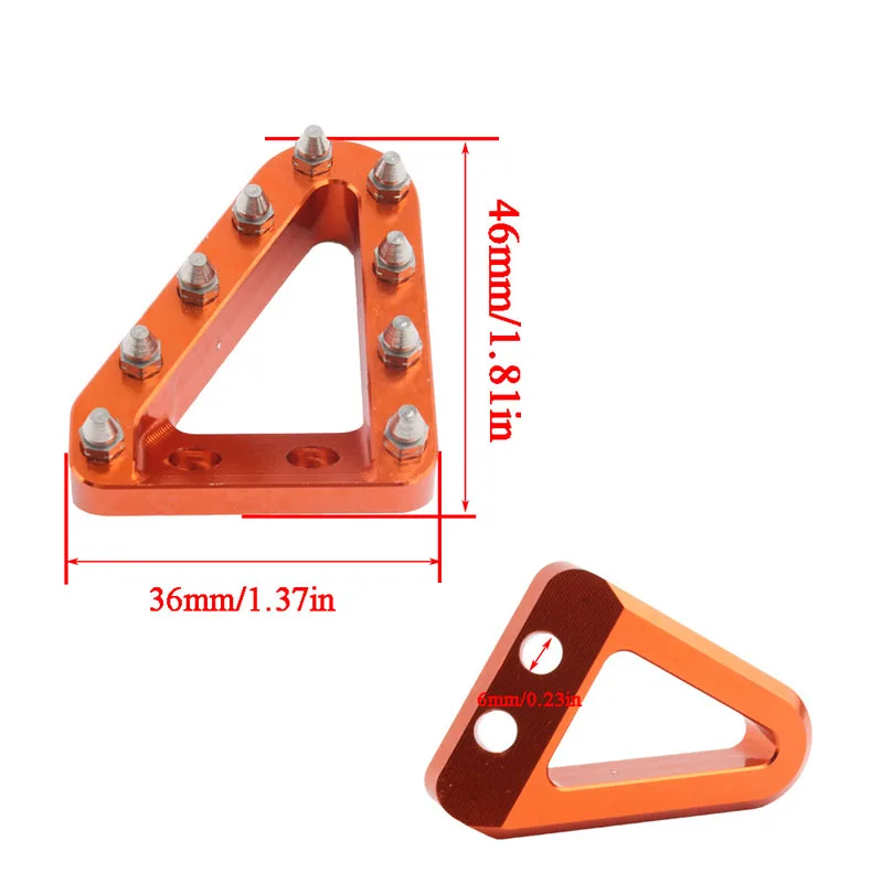 Motorcycle Rear Foot Brake Pedal Lever Brake Head Aluminum Accessories for KTM EXC XC XCF SX SXF 125 250 300 Motocross Parts