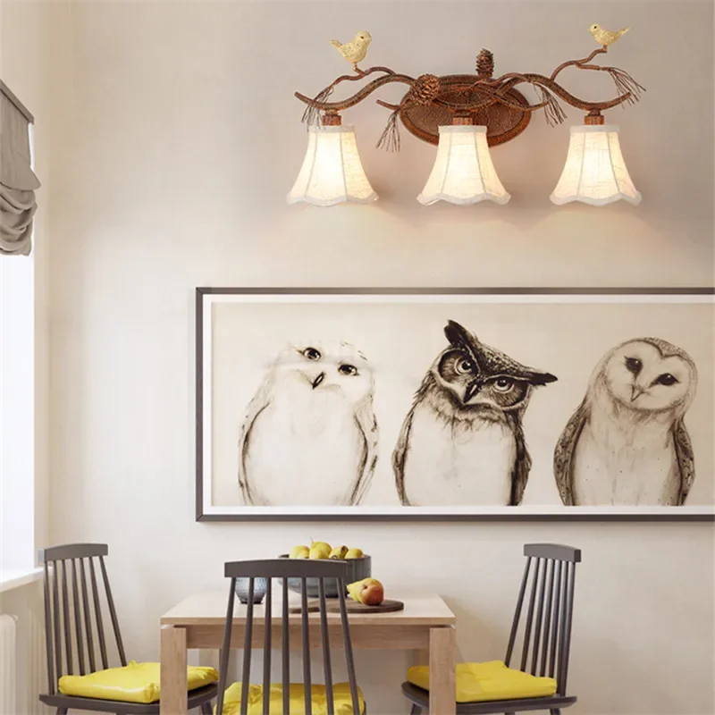 COLIN Moderne Retro Wandleuchte Lampe LED Kreative Vogel Dekor Spiegel Licht Für Zuhause Wohnzimmer Schlafzimmer Nacht Korridor