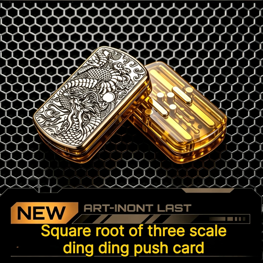 new-edc-three-tritone-dingding-mechanical-pei-ultra-dense-track-fingertip-push-cards-decompression-toy