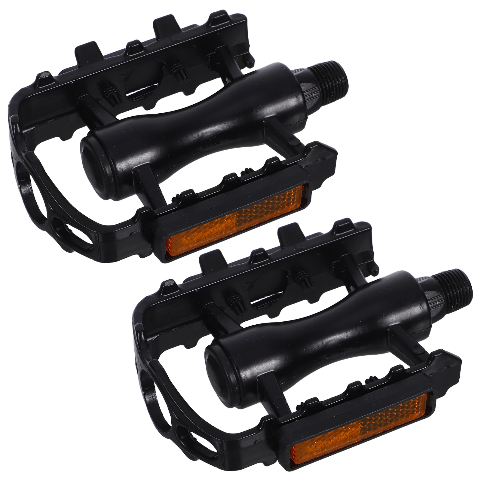 

1Pair Mountain Bike Pedal Aluminum Alloy Anti-Slip Bearing Reflective Stripe Platform Pedal for Road