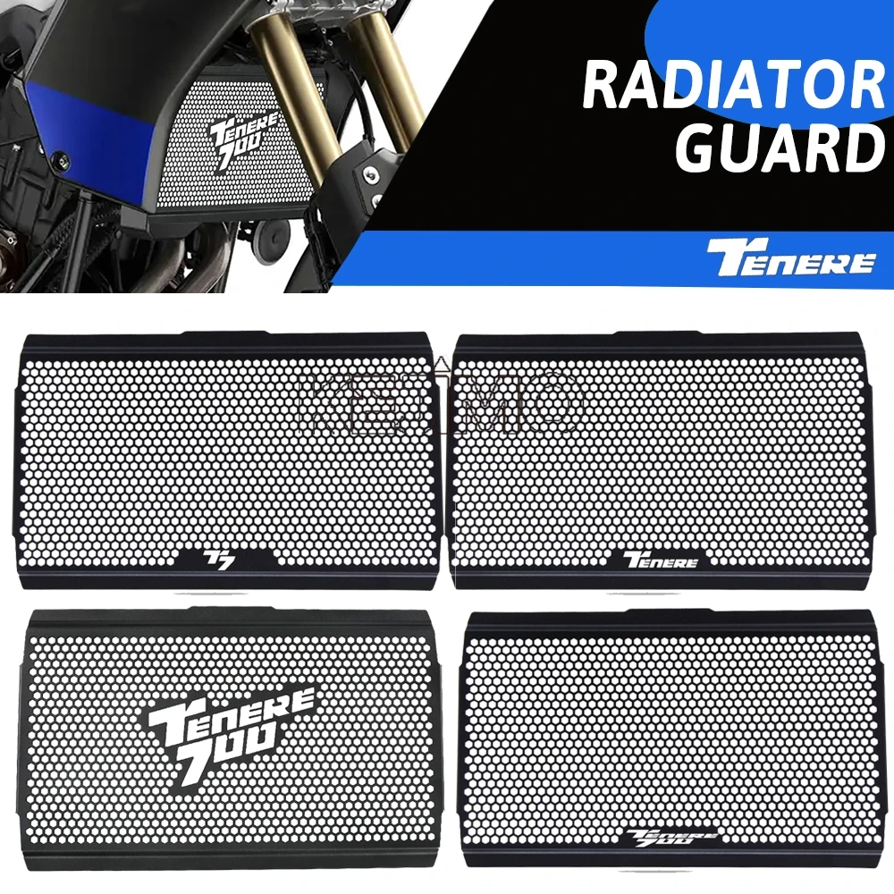 

For YAMAHA TENERE 700 T7 XTZ700 Rally XTZ690 TX690Z Motorcycle Radiator Guard Protector Grille Cover Oil Cooler Guard TENERE700