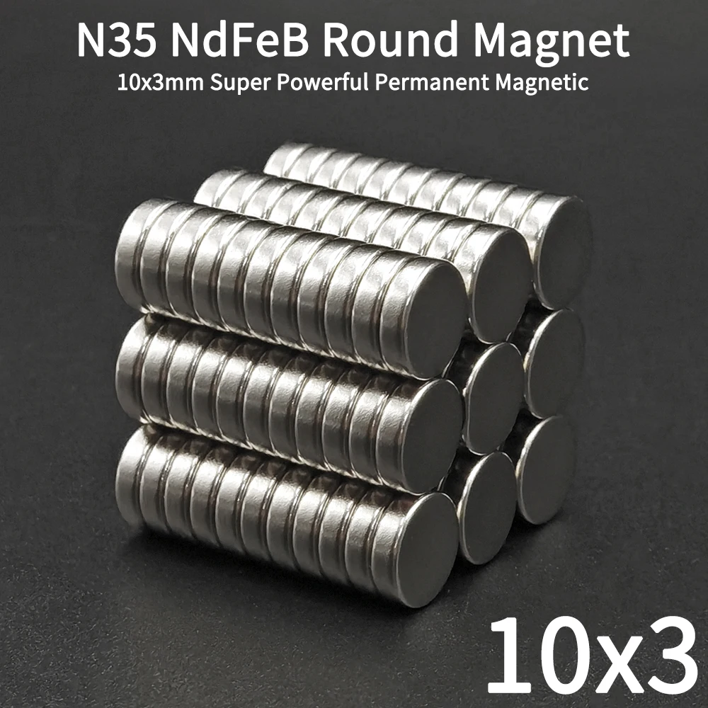 5-200Pcs 10x3 Neodymium Magnet 10mm x 3mm NdFeB Round Super Powerful Strong Permanent Magnetic imanes Disc for fridge 10*3 mm