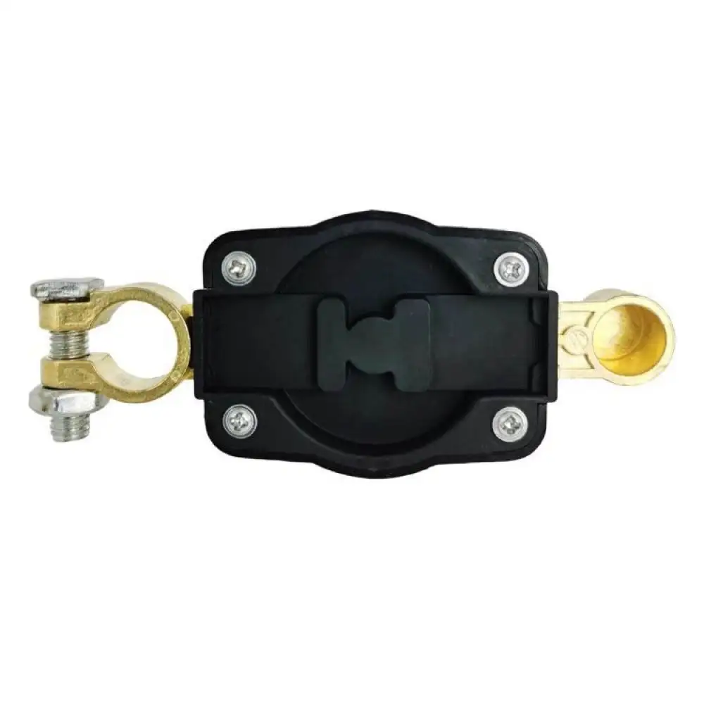 Car Battery Disconnect Switch 12V 24V Master Isolator Cut Off Power Kill Switch For Truck Excavator Farm Vehicle Red Round