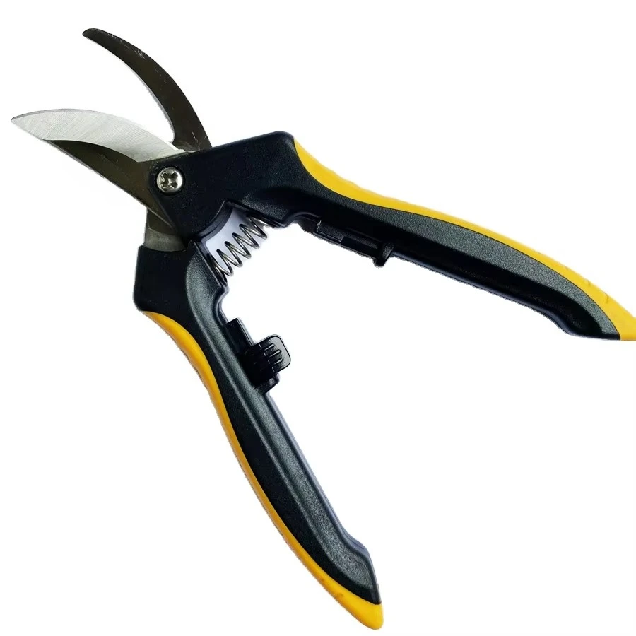 

Industrial Grade Stainless Steel Straight Blade Garden Scissors with Rubber Handle and Anti-Slip Grip for Pruning Garden Care