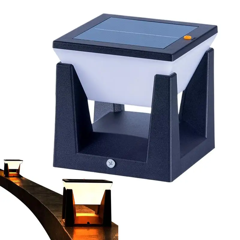 

Garden Solar Powered Column Lights Deck Lantern Outdoor Pillar Lamp Efficient Solar Lighting Solution Yard Landscape Decor fence