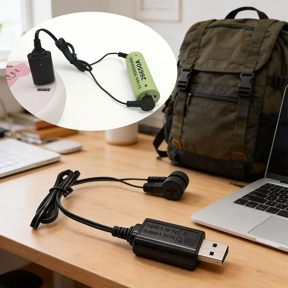 1Pcs Magnetic Lithium Battery Charger Universal 3.7V 4.2V Battery Charging Cable USB USB Magnetic Charger