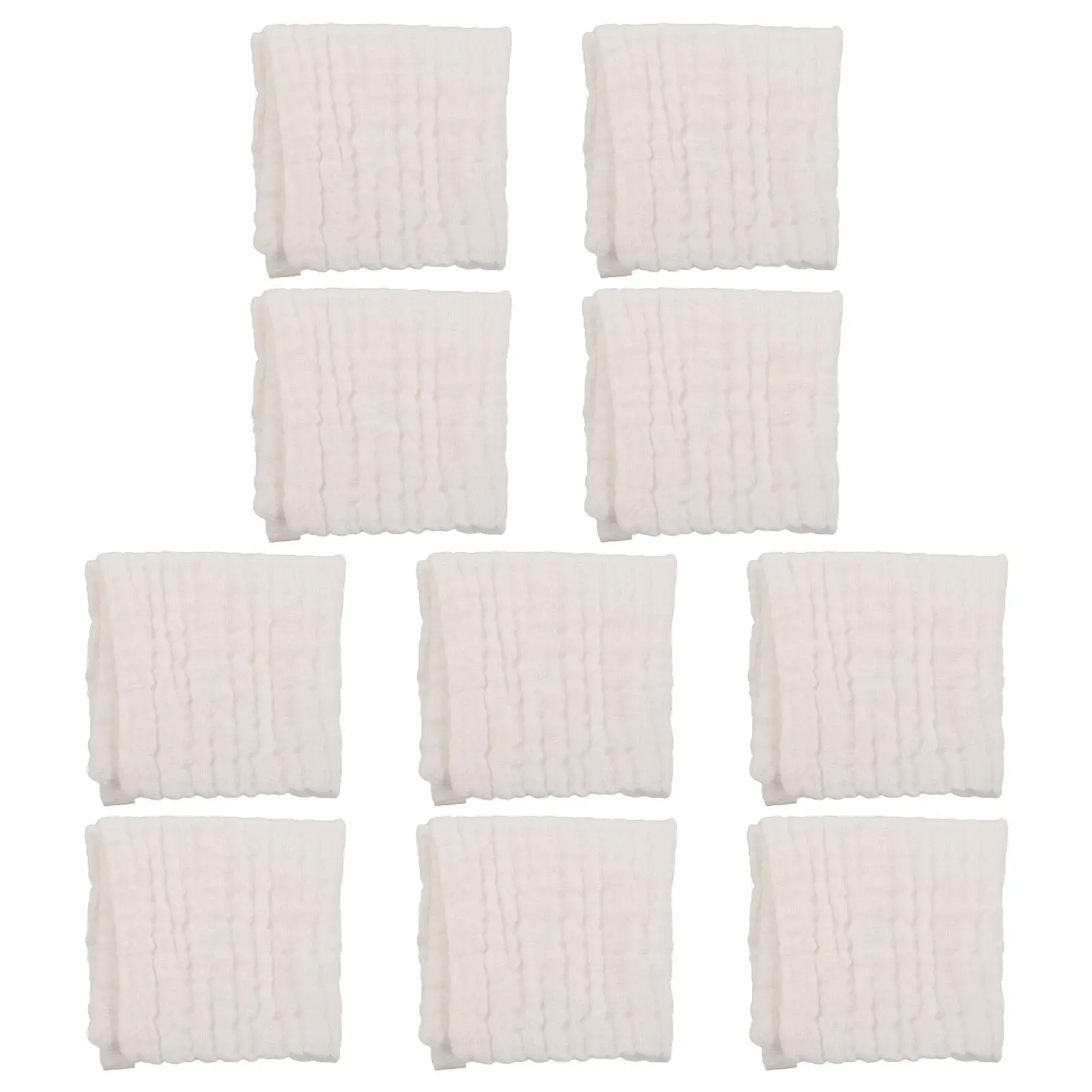 

10 шт. детских салфеток из чистого хлопка, мягкие, дышащие, нежные для кожи, полотенца для лица для новорожденных, многофункциональные детские полотенца для вытирания слюны