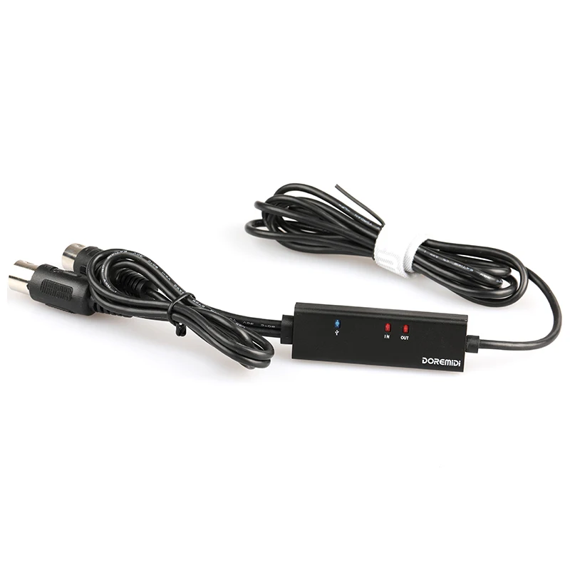 DOREMiDi-Cable MIDI a USB tipo C, convertidor con luz indicadora, para MacBook y Android