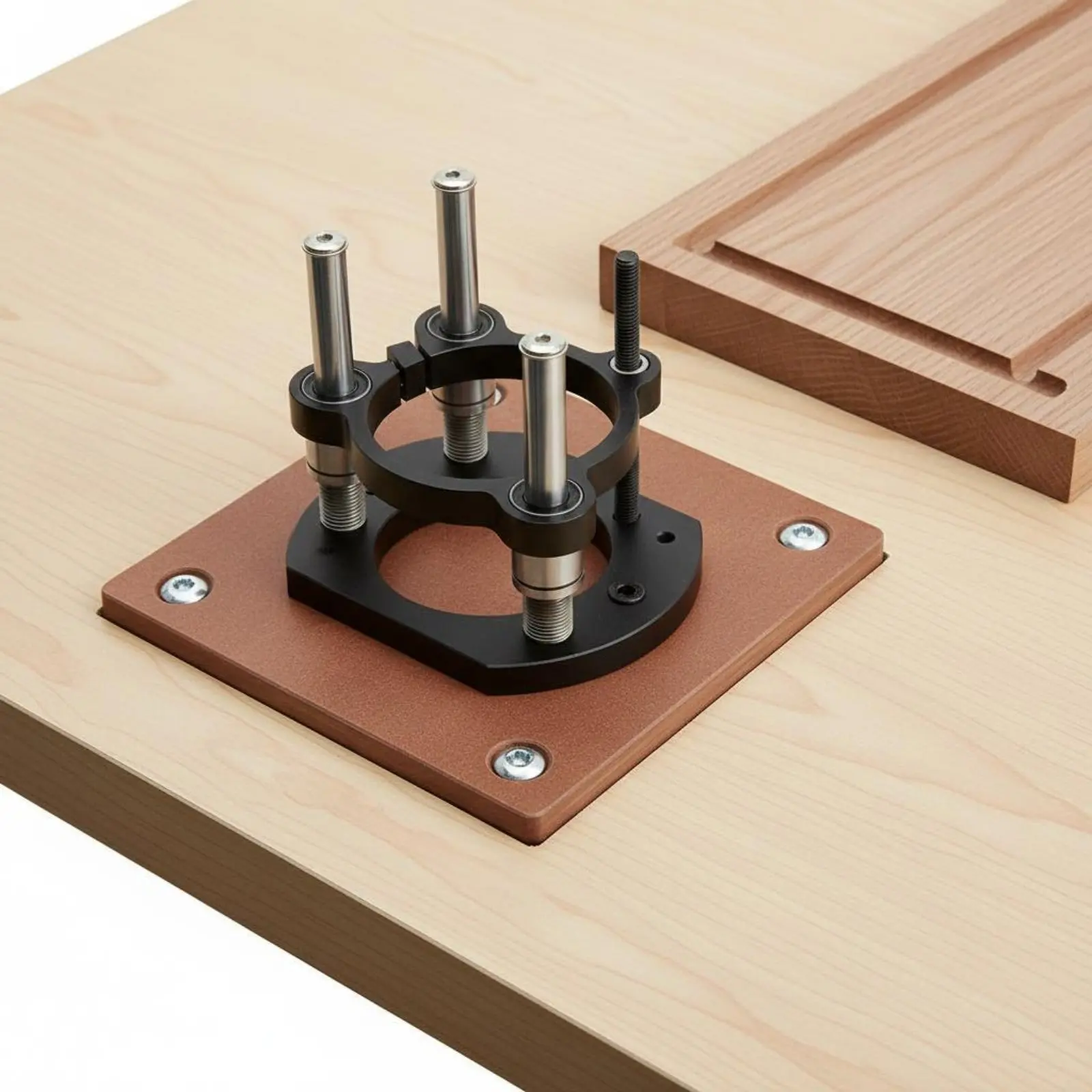 Manual Router Lift Universal Fit Manual Router Lift Base Power Tool Part Easy Height Adjustment for Woodworking, Shop