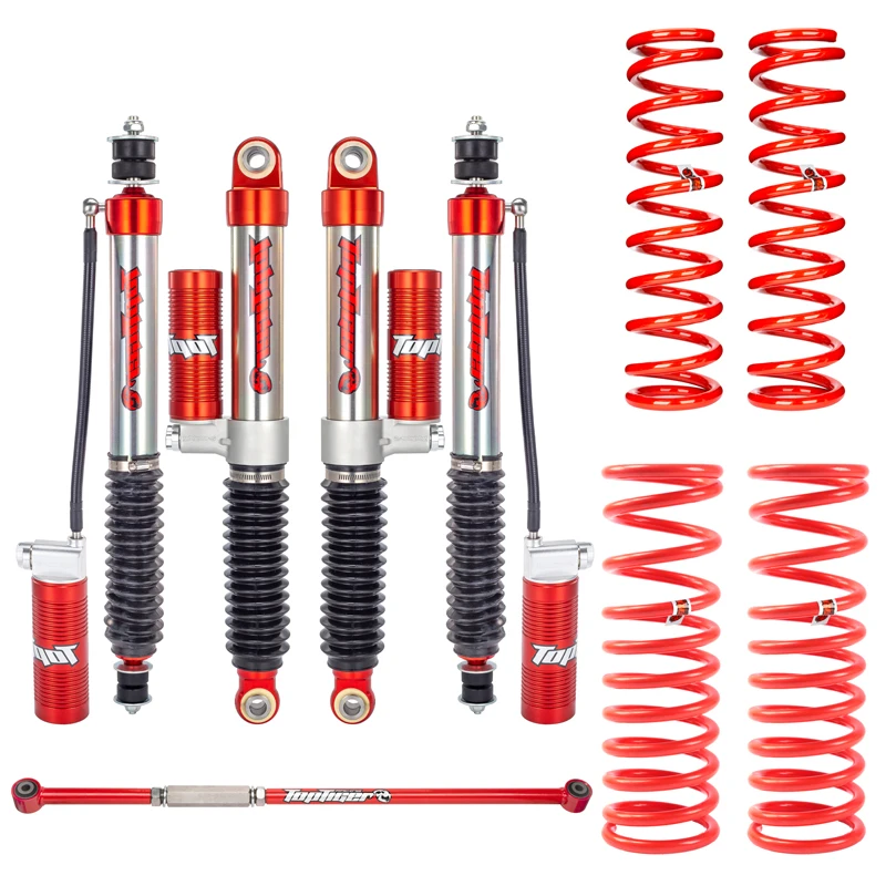 For NISSAN Patrol GU Y61 Wagon & Ute  Mono Tube Remote Reservoir Shock Absorber Coil Spring 2 Inch Lift