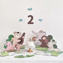 1Set Happy Birthday Party Photoprop Musicale Foam Board Table Decora Celebrate Concert Baby Shower 500 Days Anniversary Supplies