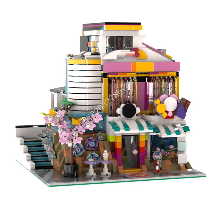 

2000PCS Candy Store MOC Creative street view Model Building Blocks Architecture DIY Education Assembly Model Holiday Toys Gifts