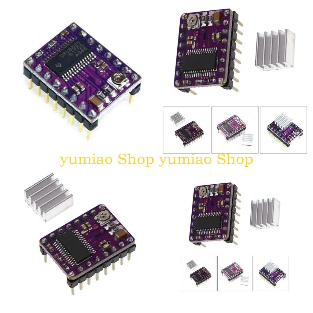 

587B DRV8825 Stepper Motor Driver Module with Heat Sink for 3D Printers Rrerap