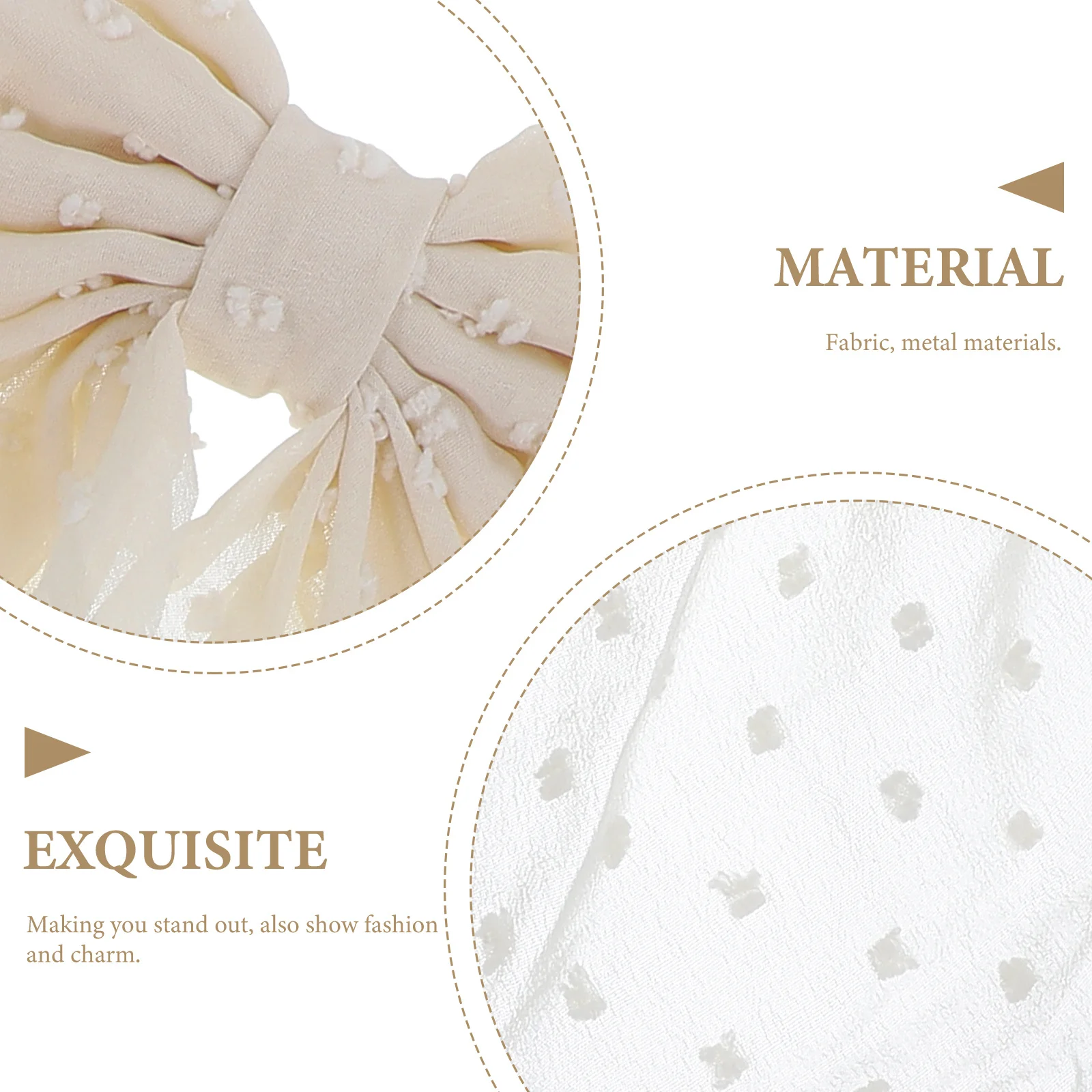 

3Pcs Women Hair Clips Bow Design Stylish Lightweight Hair Accessories for Birthday Wedding Prom Bow Clips for Women