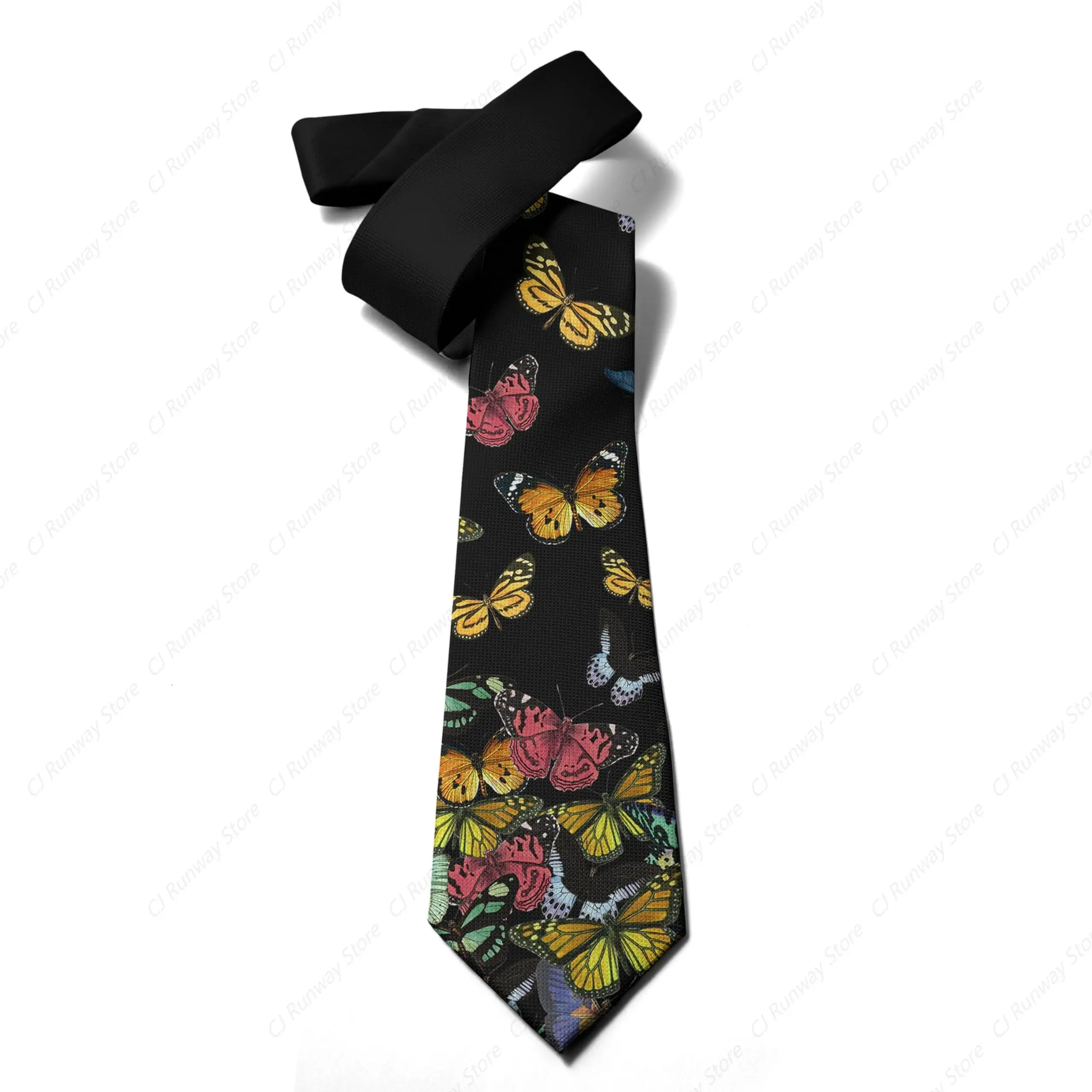 Sugar Skulls Butterfly Print Men'S Tie Great Weddings, Groom, Groomsmen, Missions, Dances, Gifts