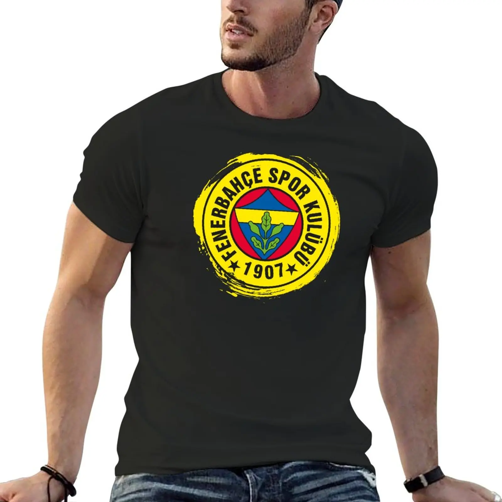 Fenerbah?e T-Shirt summer shirt tees Short sleeve tee men