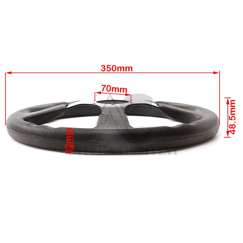 350mm Go Kart Steering Wheel Kart Parts Replacement For Go-Kart Buggy Racing Cart Accessory