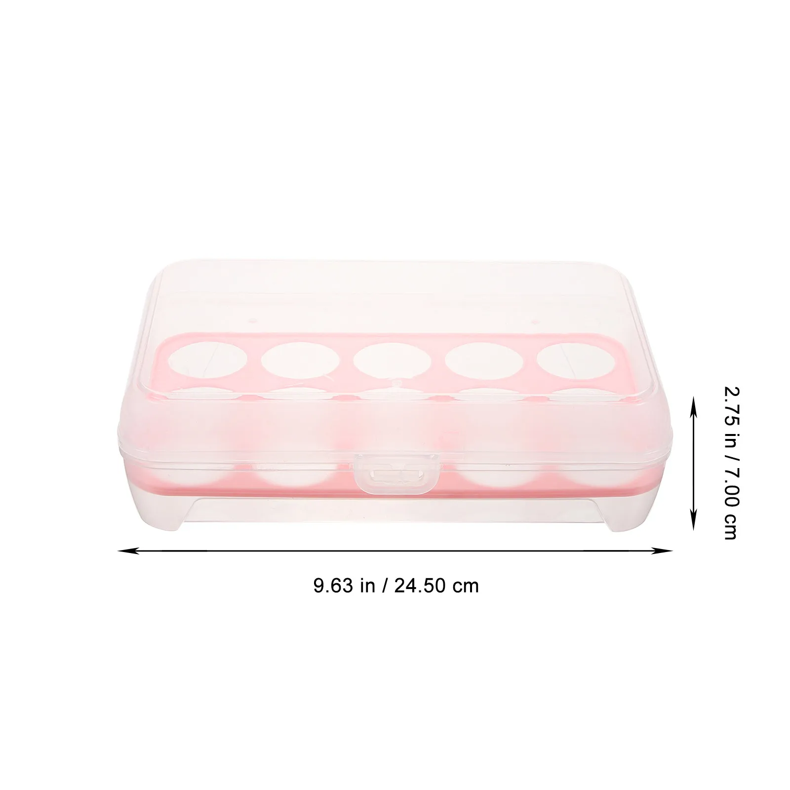 2Pcs Plastic Eggs Holder Box Container For Organize Kitchen Grid Storage Space Saving Keep Safe Refrigerator