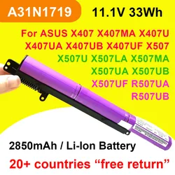 A31N1719 Laptop Battery For ASUS X407 X407MA X407U X407UA X407UB X407UF X507 X507U X507LA X507MA X507UA X507UB X507UF R507UA