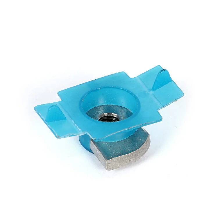 20PCS Photovoltaic Stainless Steel 304 Strut Nut M6 M8 M10 M12 Rectangular Channel Spring Nut with Plastic Ferrule