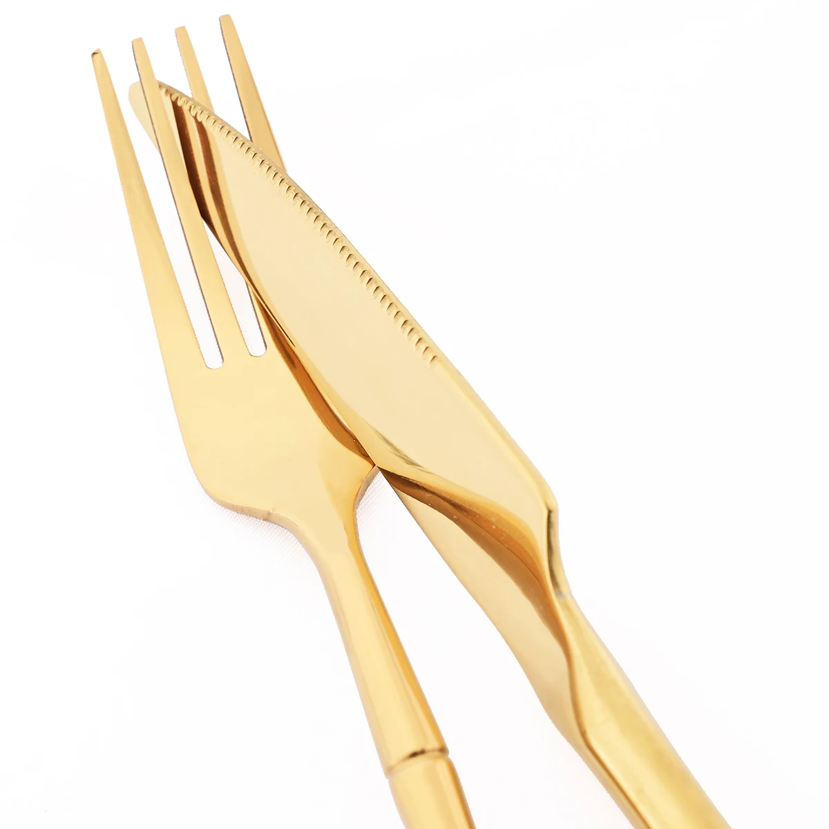 4/5pcs Gold Stainless Steel Dinnerware Set High-grade Graceful Metal Cutlery Set Knife Cake Fok Coffee Spoon Kitchen Tableware