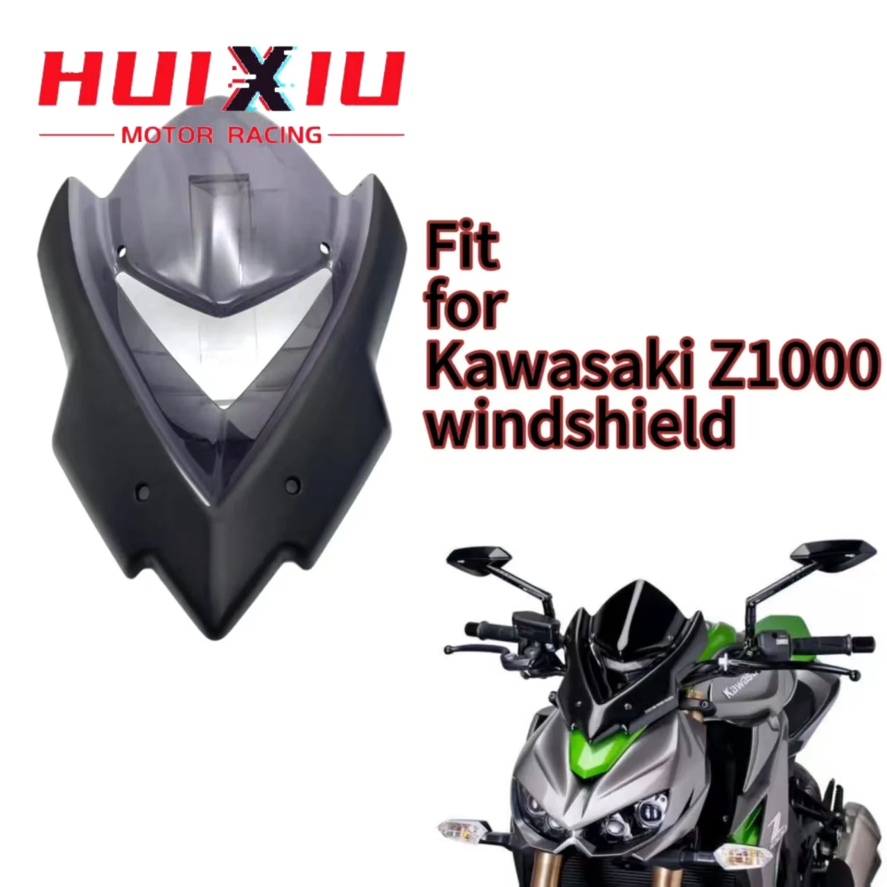 Motorcycle Modification Windshield Visor Windshield Suitable for Kawasaki Z1000 2014 2015 2016 2018 2019 2020 Z-1000 Z1000