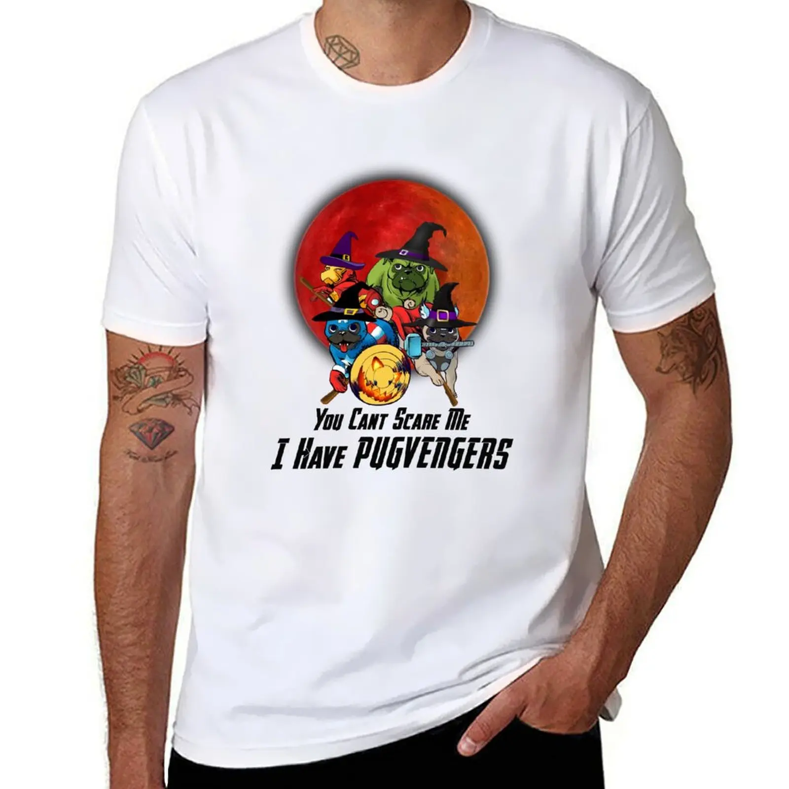 

YOU CAN'T SCARE ME - T HAVE PUGVENGERS T-Shirt affliction shirts T-shirts oversize plain t shirts men