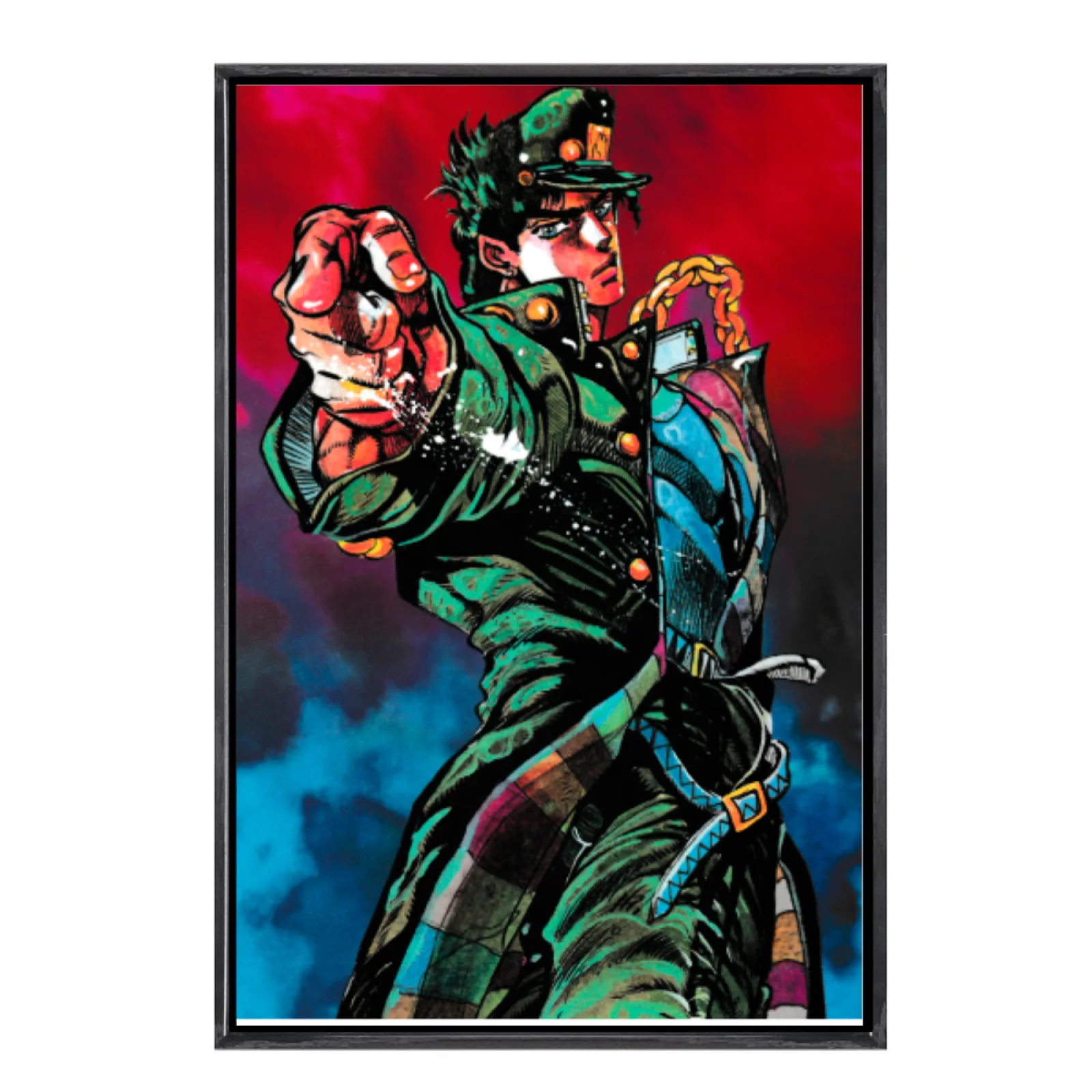 

Японская манга «Невероятные приключения Джоджо», многоразмерный холст, постер в двойной рамке, настенное искусство, домашний декор, домашний декор