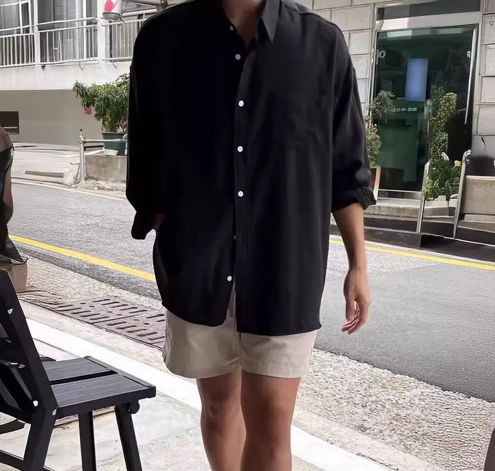 

Льняная рубашка премиум-класса премиум-класса 2200, удобная мужская свободная и дышащая рабочая одежда, UPF50 + защита от солнца