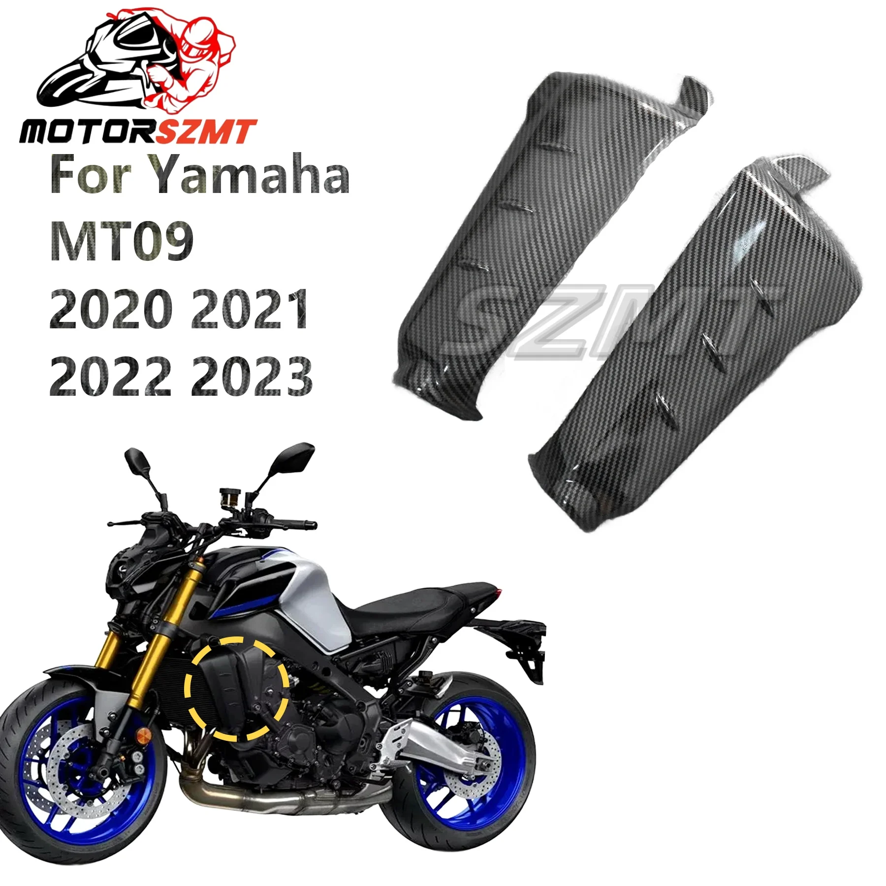 Fairing for Yamaha MT-09 2020 2021 2022 2023 Motorcycle Water Tank Side Plate Fairing Side Tank Plate Cover Fairing Accessories