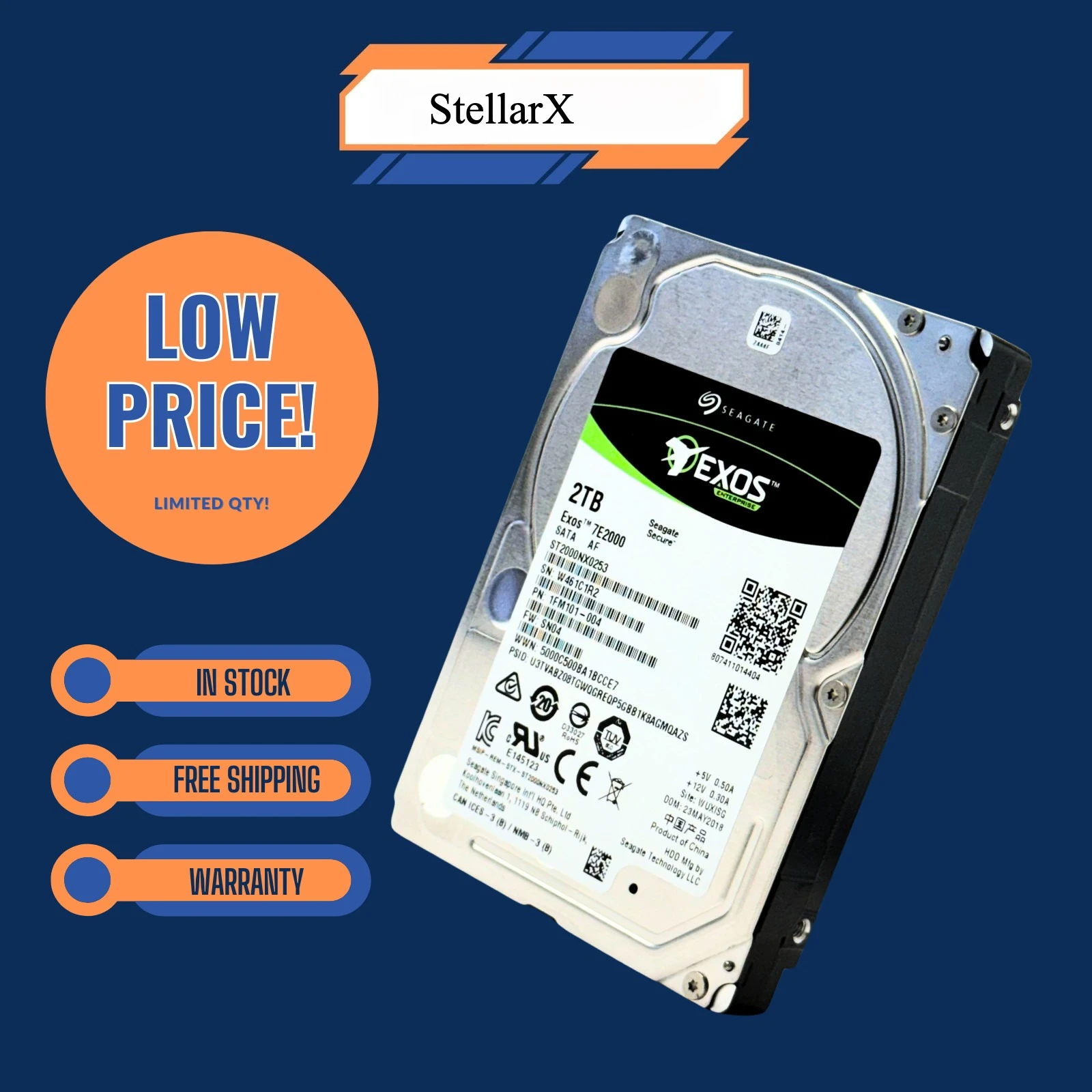 Seagate Exos ST2000…