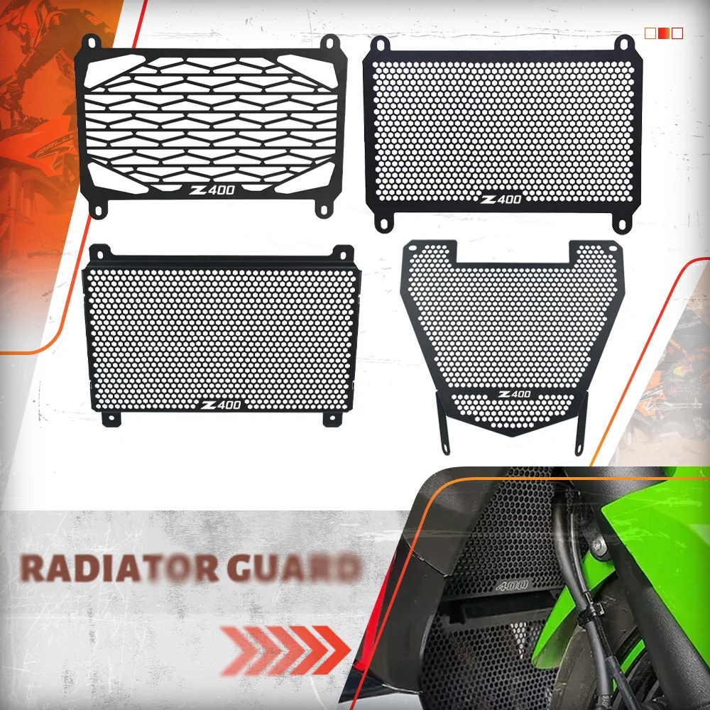 2025 لكاواساكي نينجا 400 Z400 مزيل 400 450 نينجا 500 Z500 ABS دراجة نارية مدخل هواء غطاء شبكة المبرد شواء الحرس