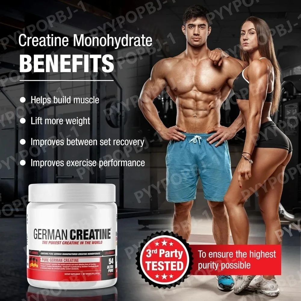 Micronized Creatine Monohydrate Powder, for Strength & Performance, Unflavored, Fitness Workout Supplement for Adults, 300g