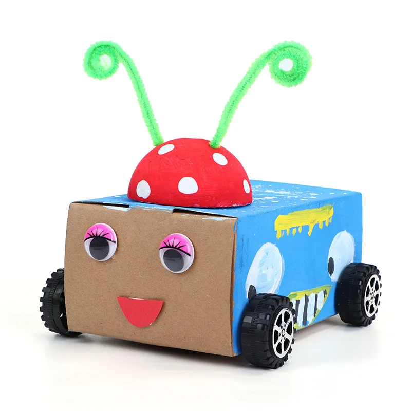 Robot spazzante fai-da-te Kit elettronico hoover creativo Invenzioni tecnologiche scientifiche per studenti Assemblare kit di materiali fatti a mano per invenzioni