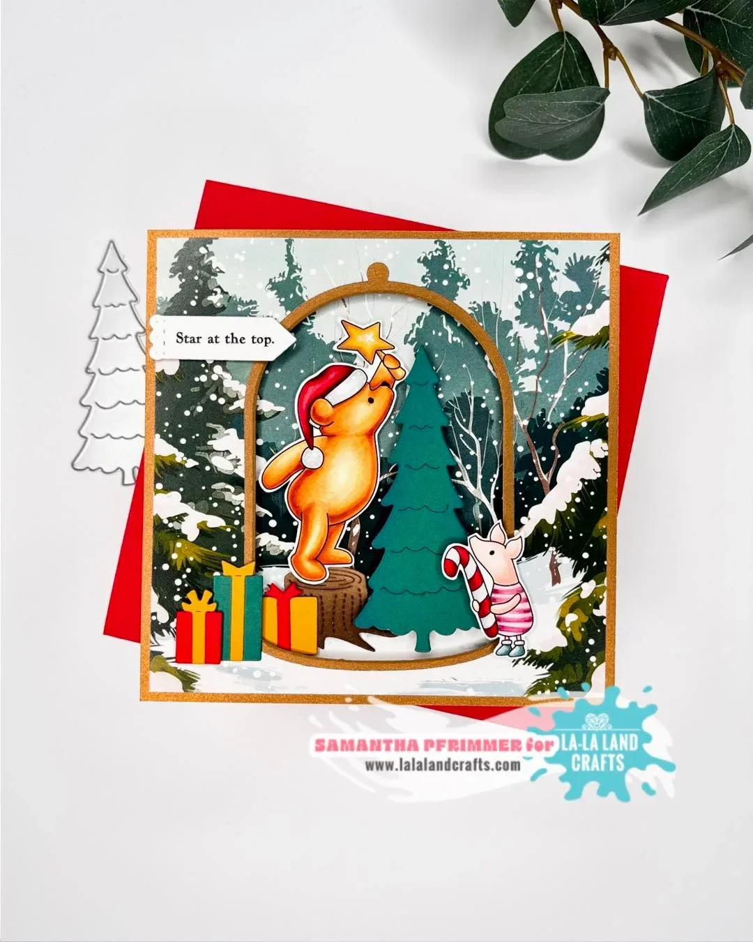 عيد الميلاد يموت زجاج قبة الغزلان الأسرة طويل القامة أشجار عيد الميلاد ندفة الثلج البريد التسمية ختم معدني Stencil ألبوم صور ورقة النقش #6